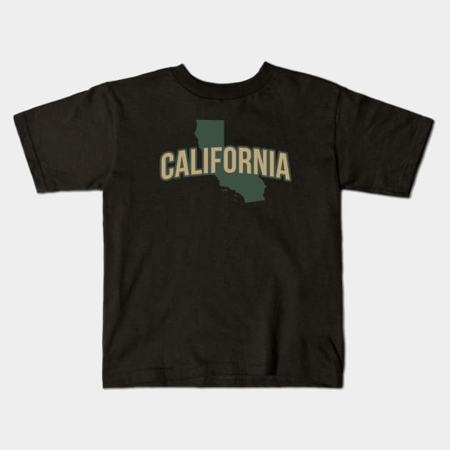 California State Kids T-Shirt by Novel_Designs